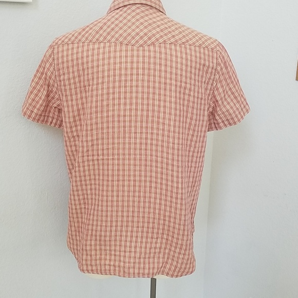 Lucky Brand Mens Plaid Short Sleeve Shirt Large - Picture 3 of 5